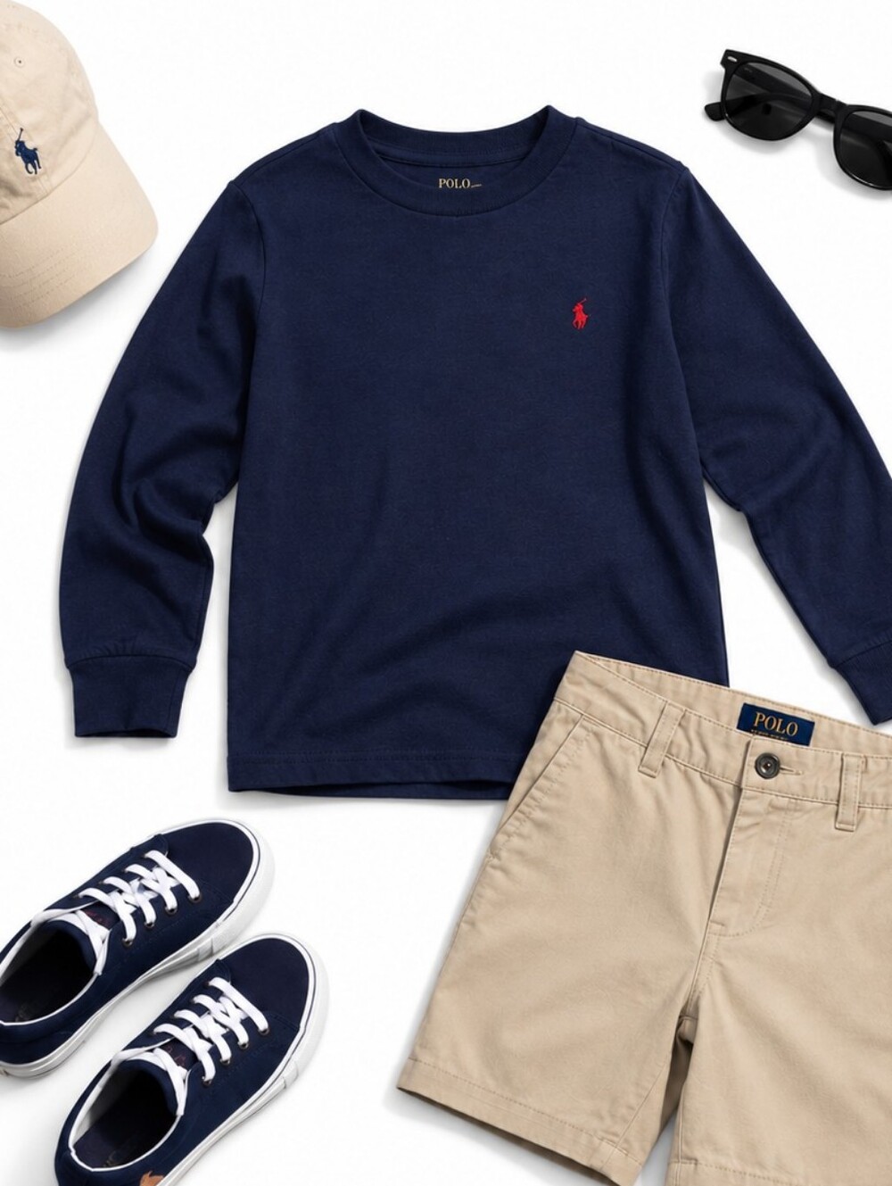 RALPH LAUREN Polo Kids Navy Crewneck